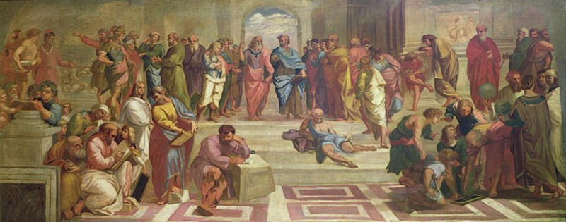 The School of Athens, after Raphael. Joshua Reynolds