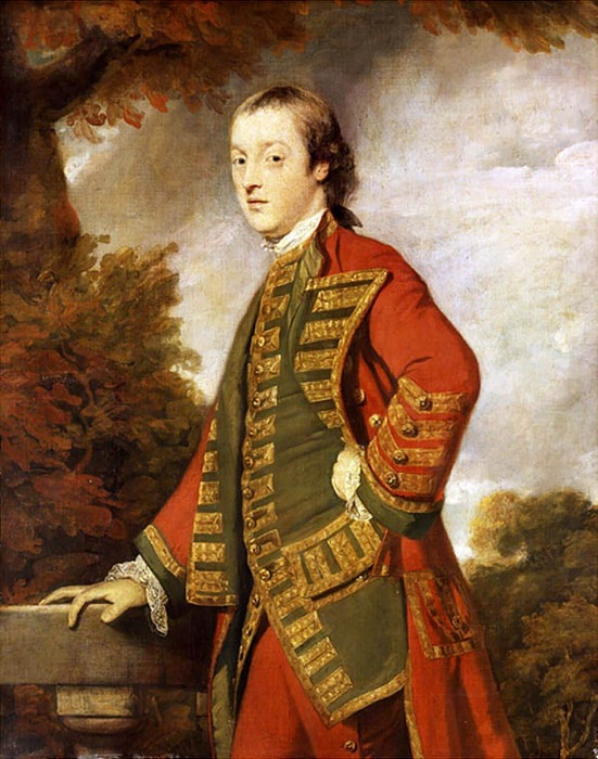 Portrait of Sir Gerard Napier, 6th Bt. (1739-1765), Three-Quarter-Length, in the Uniform. Joshua Reynolds