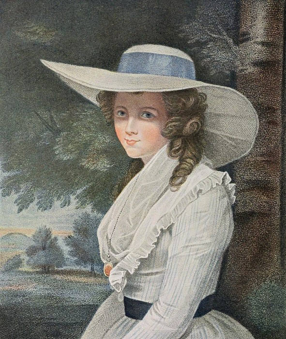 Досточтимая графиня Спенсер (ум. 1831), гравюра Франческо Бартолоцци (1727-1815). Джошуа Рейнольдс