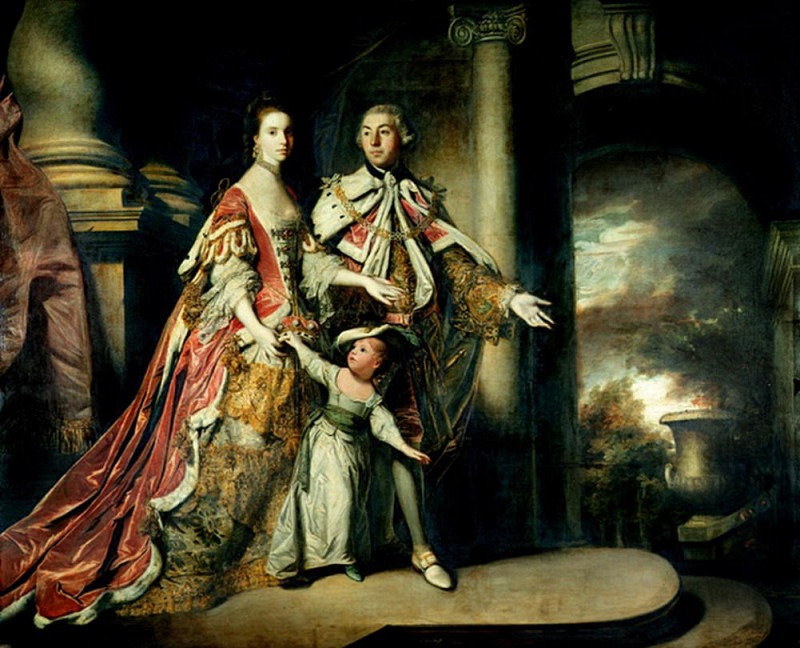 Граф и графиня Мексборо с сыном лордом Поллингтоном., Джошуа Рейнольдс