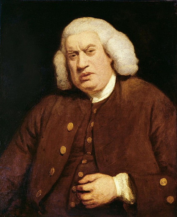Portrait of Dr. Samuel Johnson (1709-1784). Joshua Reynolds