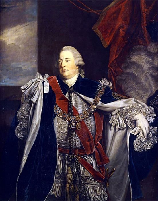 Уильям Август, герцог Камберлендский, стоит в три четверти роста, в мантии с подвязками., Джошуа Рейнольдс