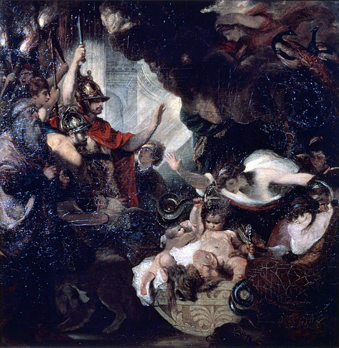 The Infant Hercules Strangling the Serpents. Joshua Reynolds