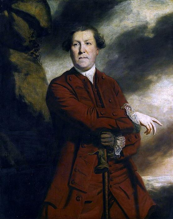 Portrait Of Captain Robert Haldane, Of Gleneagles , Joshua Reynolds