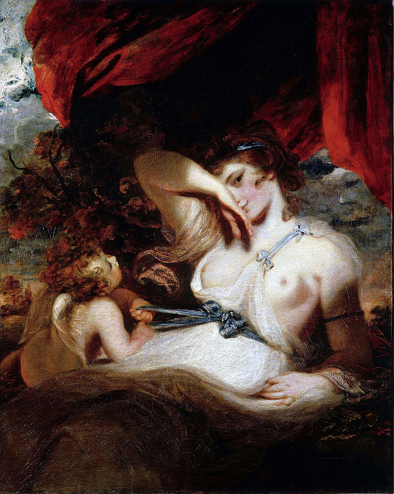 Cupid Unfastening the Girdle of Venus (Cupid Untying the Zone of Venus). Joshua Reynolds