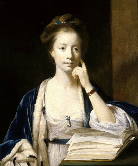 Portrait Of Miss Popham. Joshua Reynolds