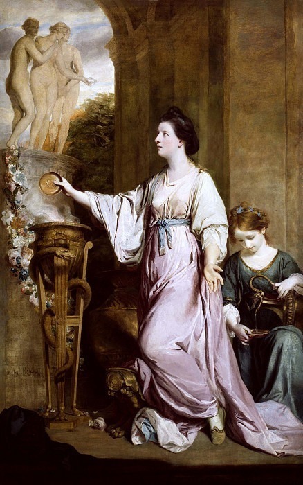 Lady Sarah Bunbury Sacrificing to the Graces. Joshua Reynolds