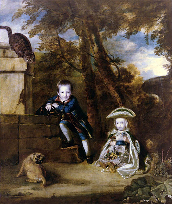 Paul Cobb Methuen and His Sister Christian, Later Lady Boston. Joshua Reynolds