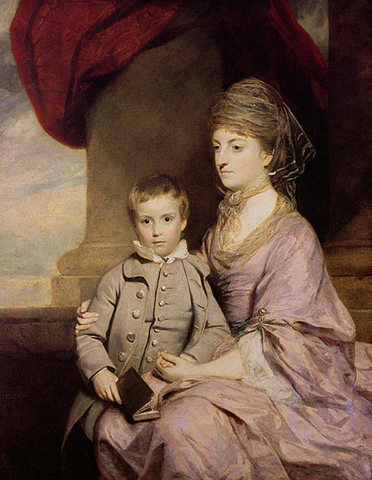 Elizabeth Herbert, Countess of Pembroke and her son George, Lord Herbert , Joshua Reynolds