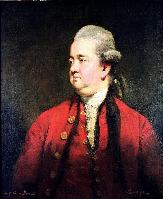 Portrait of Edward Gibbon , Joshua Reynolds