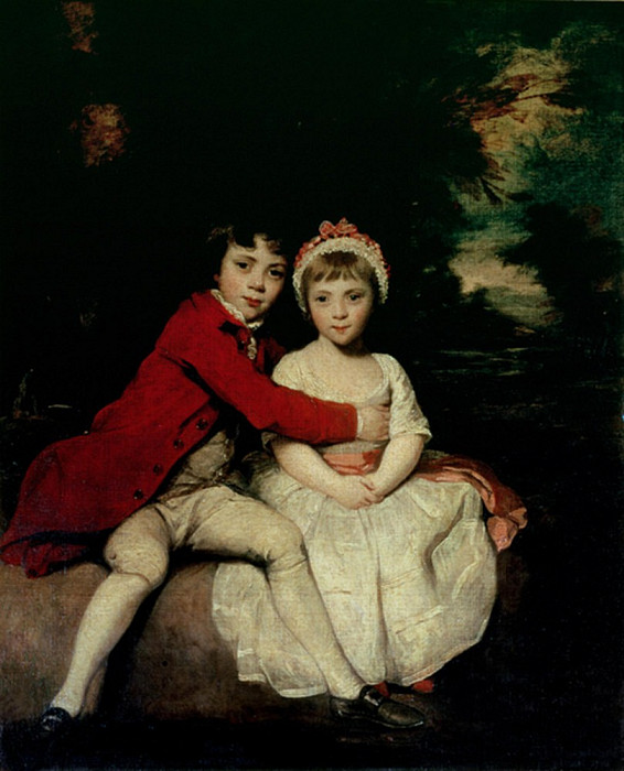 John Parker and his sister Theresa. Joshua Reynolds