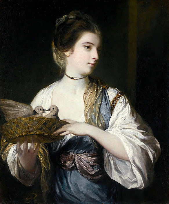 Nancy Reynolds With Doves, Joshua Reynolds