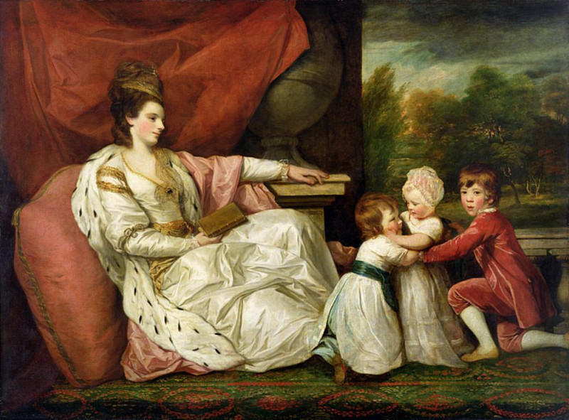 Шарлотта Гренвилл (леди Уильямс-Винн) и ее дети. Джошуа Рейнольдс