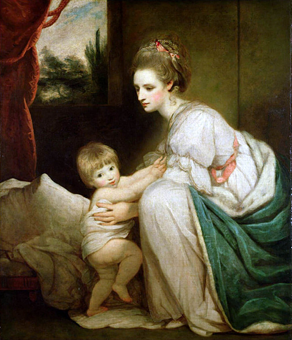 Mrs William Beresford (D.1807) and Her Son, John (1773-1855) Later Lord Decies. Joshua Reynolds