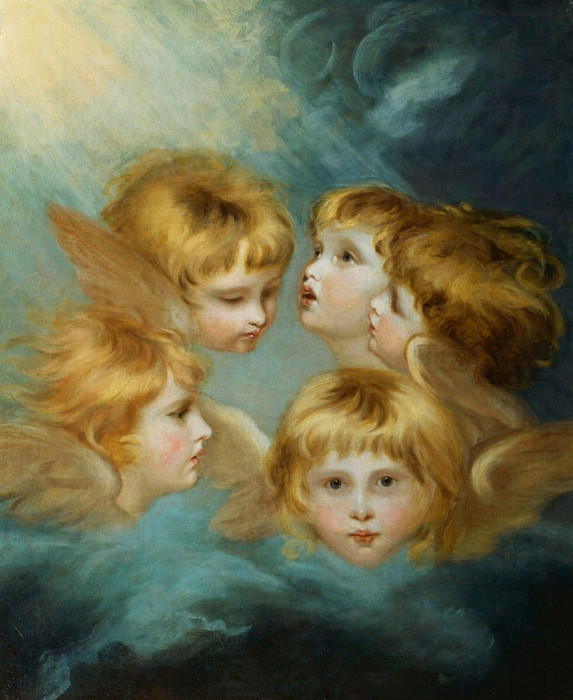 Heads of Angels - Portrait of Miss Francis Isabel Ker Gorden. Joshua Reynolds