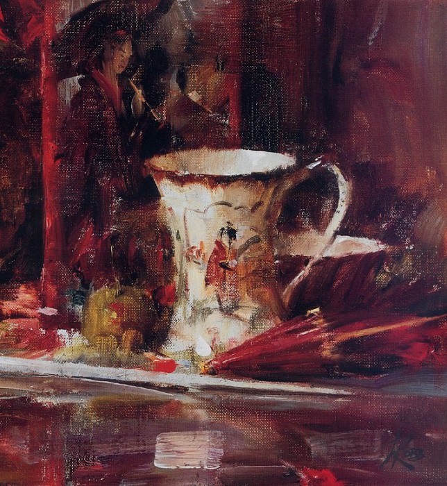 Laura Robb - Chinese Cup with Crab Apples (detail), De. Laura Robb