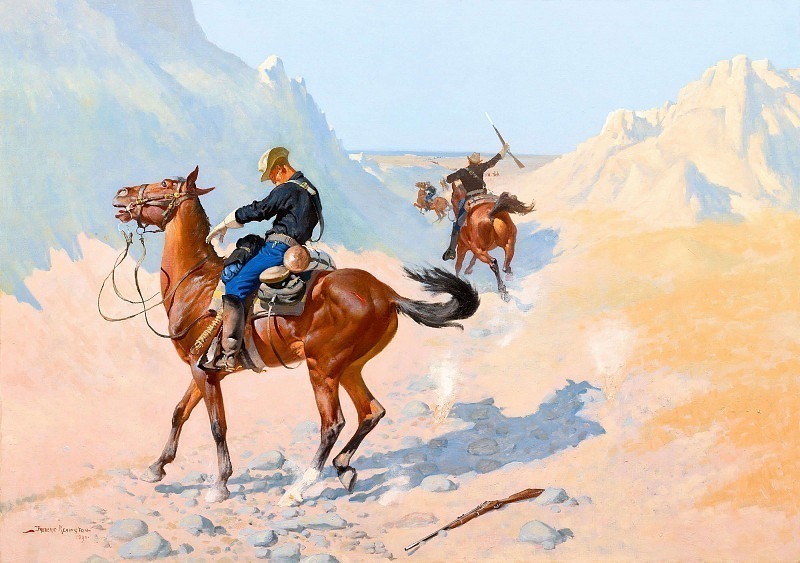 The Advance-Guard, or The Military Sacrifice (The Ambush). Frederick Remington