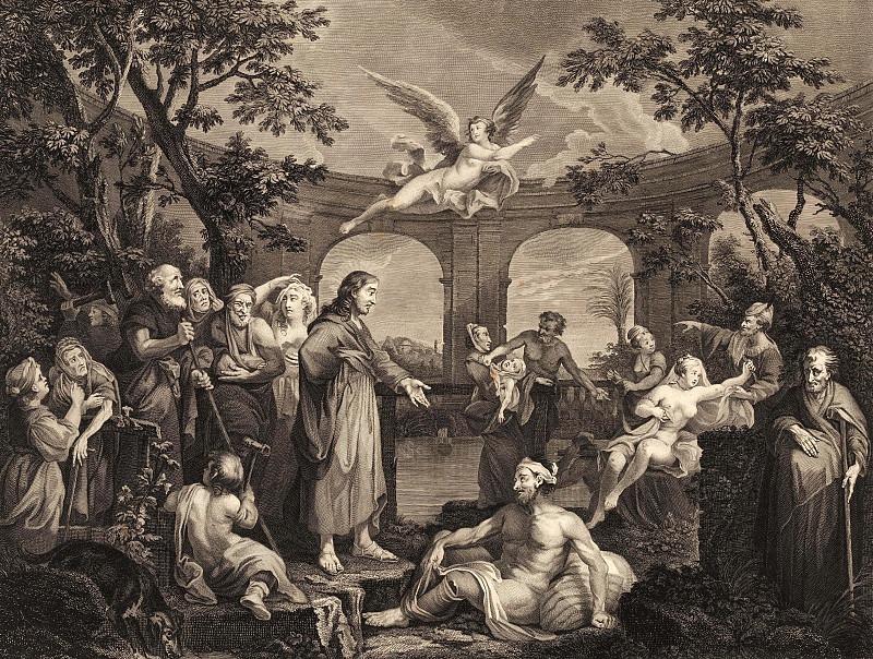 The Pool of Bethesda. Simon François Ravenet