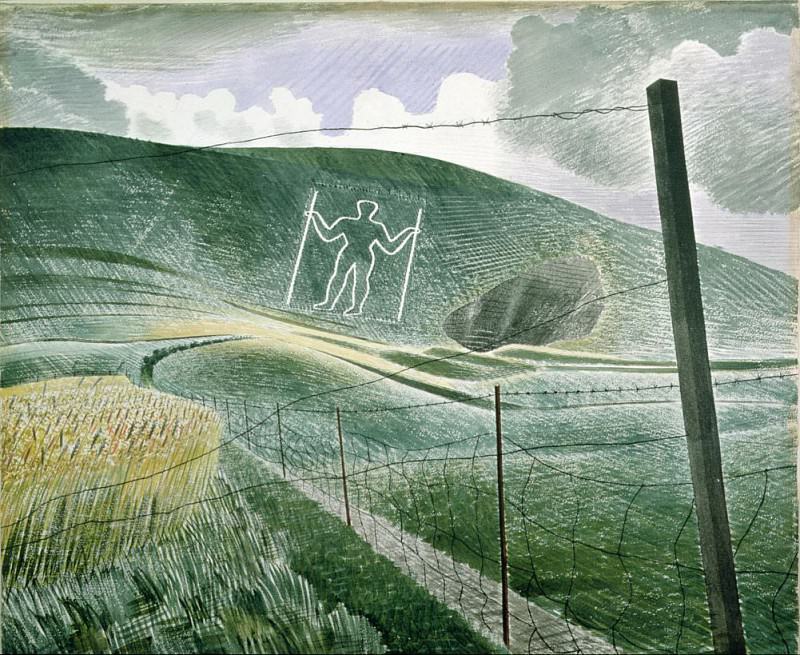 The Long Man of Wilmington or, The Wilmington Giant. Eric Ravilious