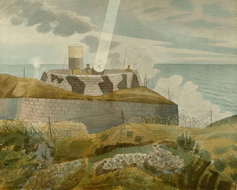 Searchlight at Dusk. Eric Ravilious