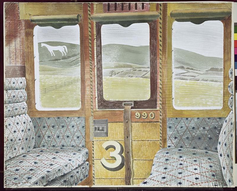 Train Landscape. Eric Ravilious