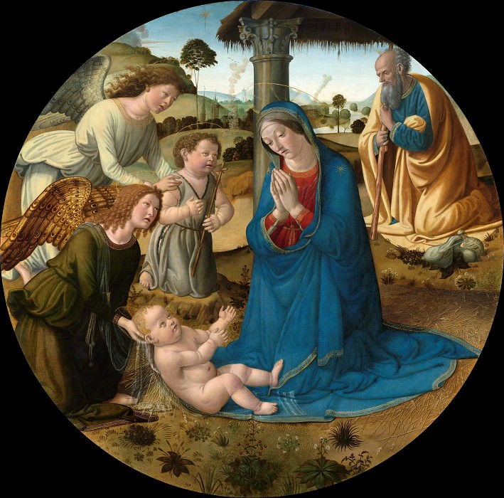 The Adoration of the Christ Child. Cosimo Rosselli