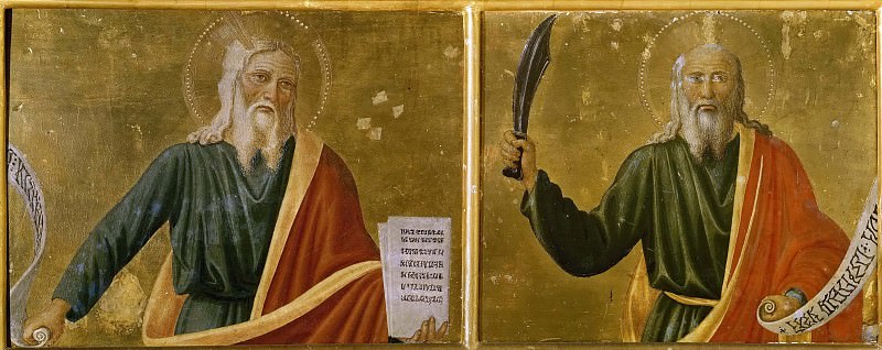 Predella Panel with Moses and Abraham. Cosimo Rosselli