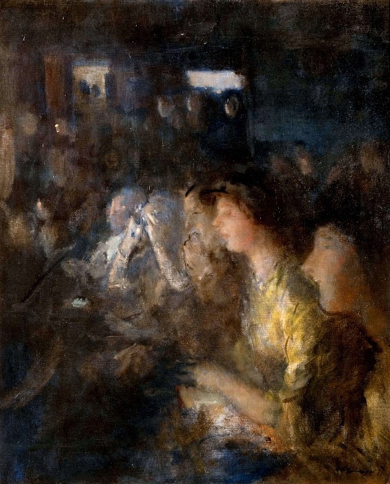 Scene In A Theatre. Sir Walter Russell
