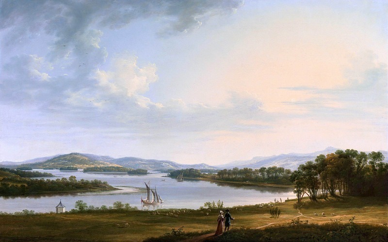 Knock Ninney and Lough Erne from Bellisle, County Fermanagh, Ireland. Thomas Roberts