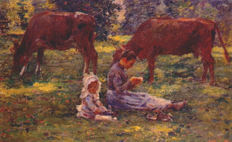 robinson watching the cows 1892. Robinson