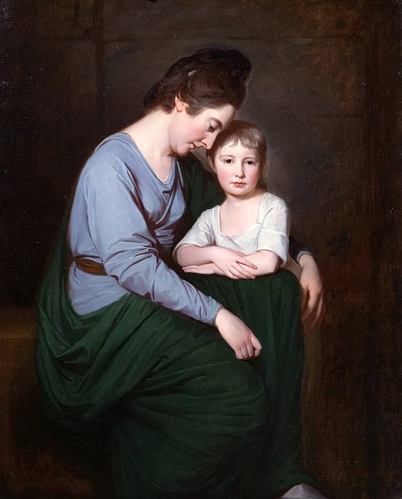 Ann Wilson with Her Daughter, Sybil. George Romney