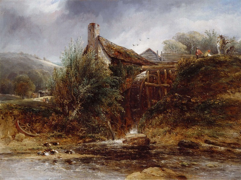 Old Water Mill, North Wales. William Roberts