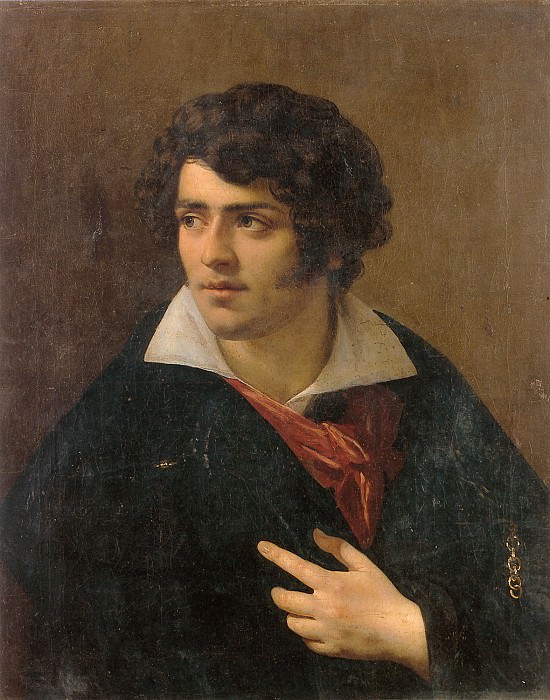 Portrait of a Young Man. Anne-Louis Girodet de Roucy-Trioson