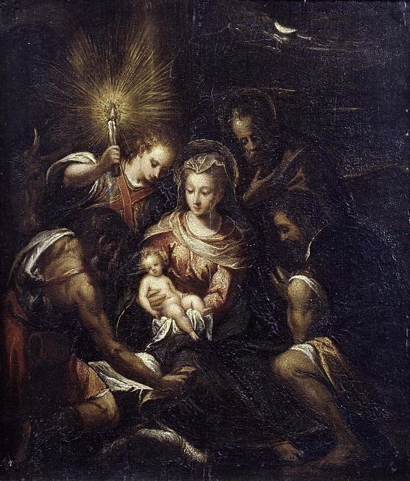 Adoration of the shepherds. Pietro Ricchi