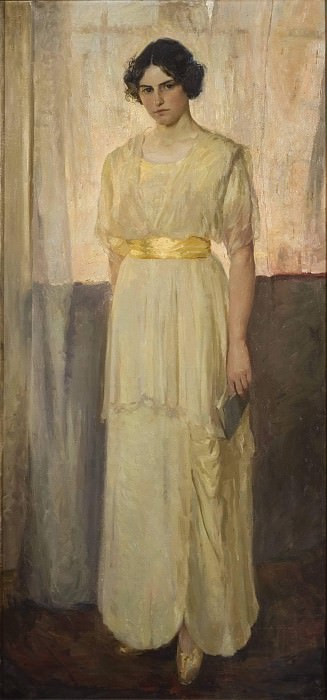 Portrait of artist Astrid Setterwall Ångström. Gerda Roosval-Kallstenius