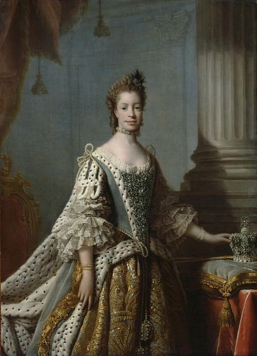Charlotte Sophia of Mecklenburg-Strelitz. Allan Ramsay