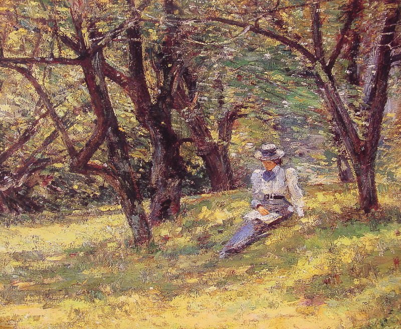 In the Orchard. Теодор Робинсон