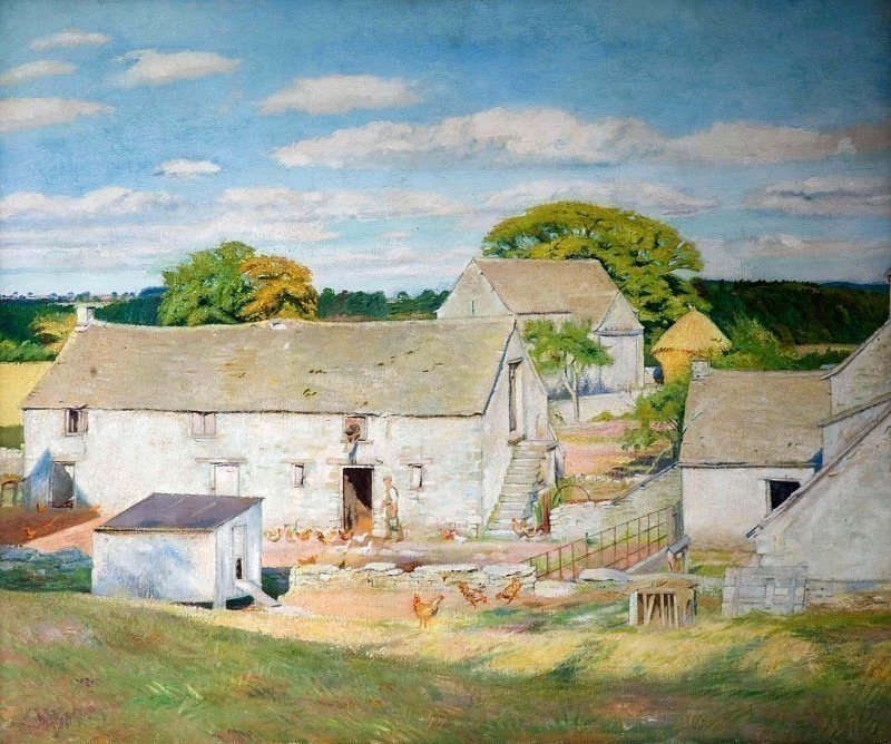 Oakridge Farm - Late Summer. Sir William Rosthenstein