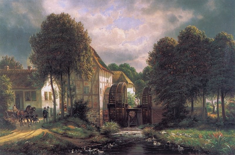 Swedish Mill. Ferdinand J Richardt