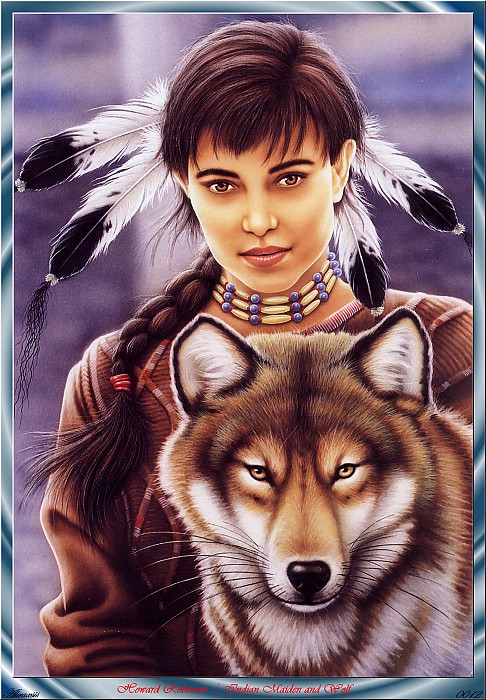 Howard Robinson - Indian Maiden And Wolf (Abraxsis). Говард Робинсон
