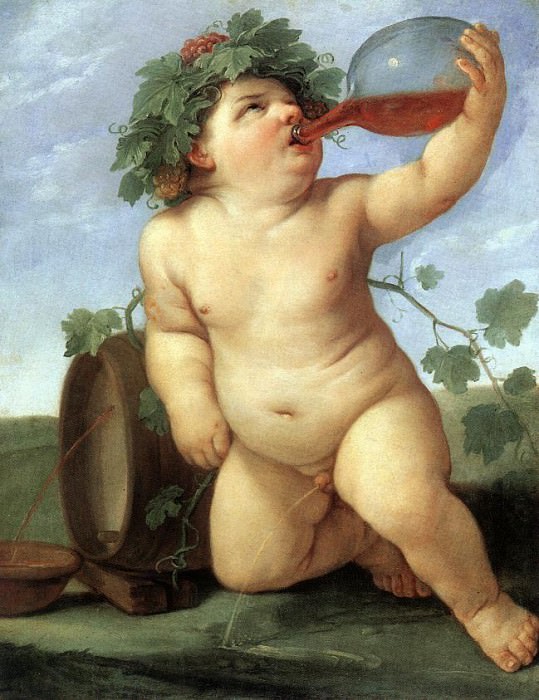 Drinking Bacchus. Guido Reni