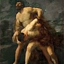 Hercules Wrestling with the River God Achelous, Guido Reni