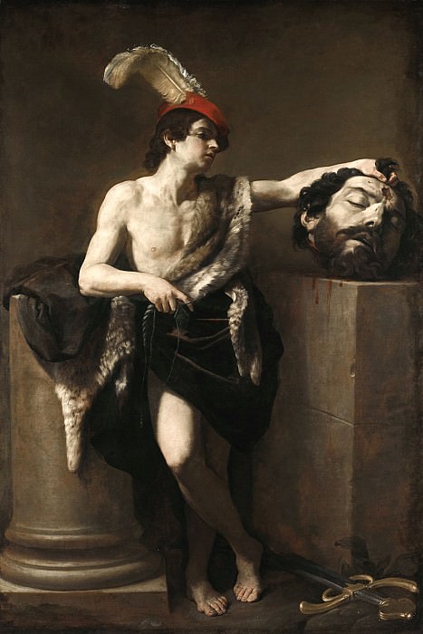 DAVID WITH THE HEAD OF GOLIATH. Guido Reni
