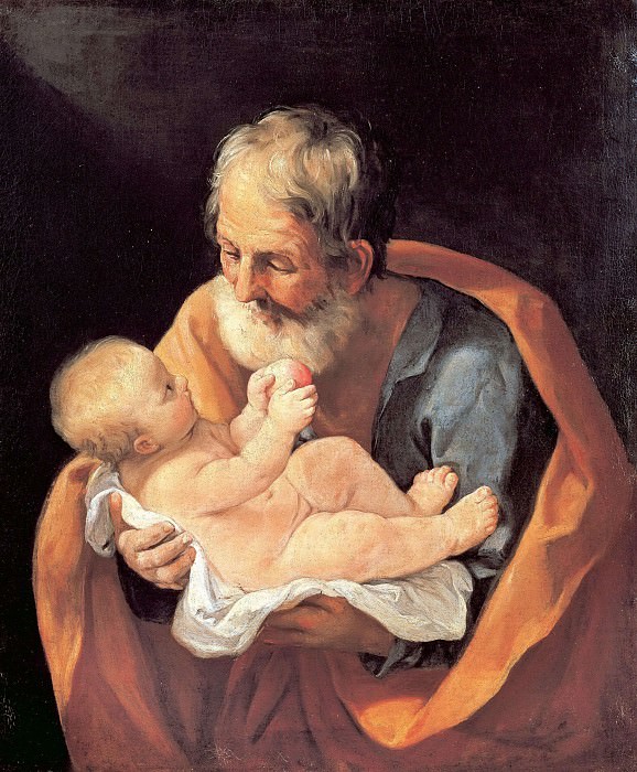 St Giuseppe and the Christ Child. Guido Reni