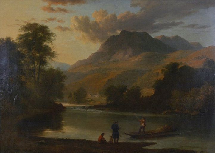 Loughrigg and the River Brathay. Ramsay Richard Reinagle