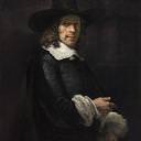 Портрет джентльмена в высокой шляпе и перчатках, Рембрандт Харменс ван Рейн