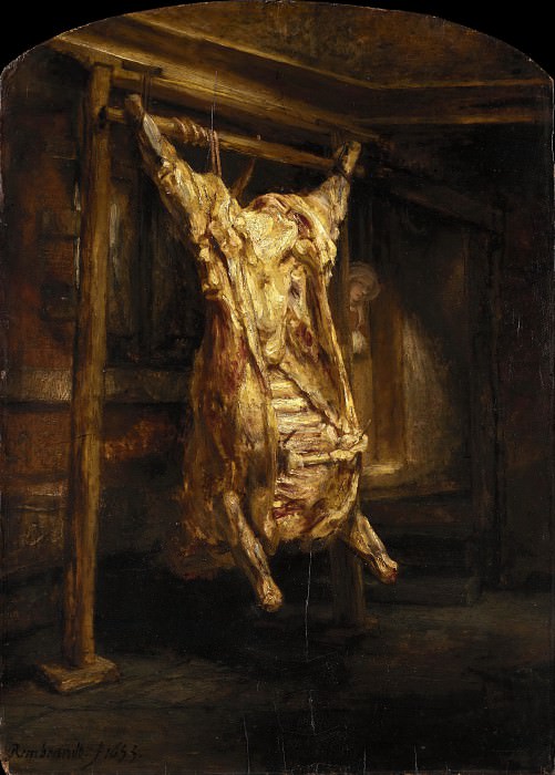 The Slaughtered Ox. Rembrandt Harmenszoon Van Rijn