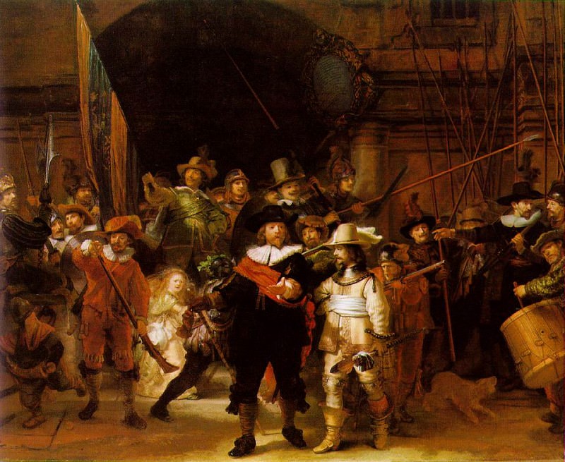 REMBRANDT THE NIGHTWATCH 1642 RIJKSMUSEUM, AMSTERDAM. Rembrandt Harmenszoon Van Rijn