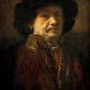Автопортрет в шубе с золотой цепью и серьгой , Рембрандт Харменс ван Рейн