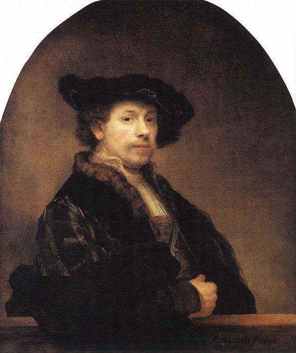 Автопортрет в возрасте 34 лет, Рембрандт Харменс ван Рейн